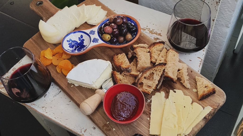 A cheese board made in Portugal