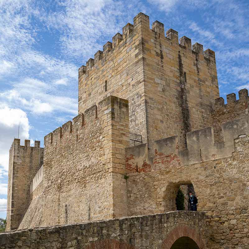 Lisbon Sao Jorge castle, Portugal
