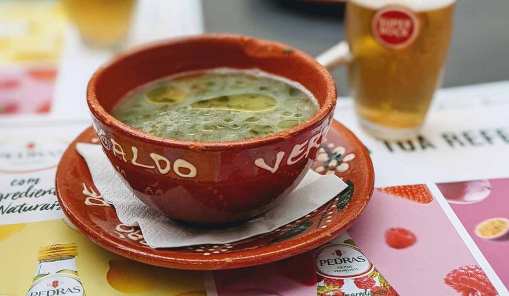 Caldo Verde is a cabbage soup that is popular in Portugal
