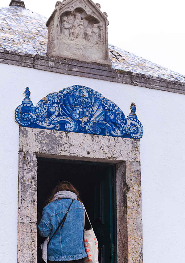 Azulejos of Nazare's Ermida da Memoria