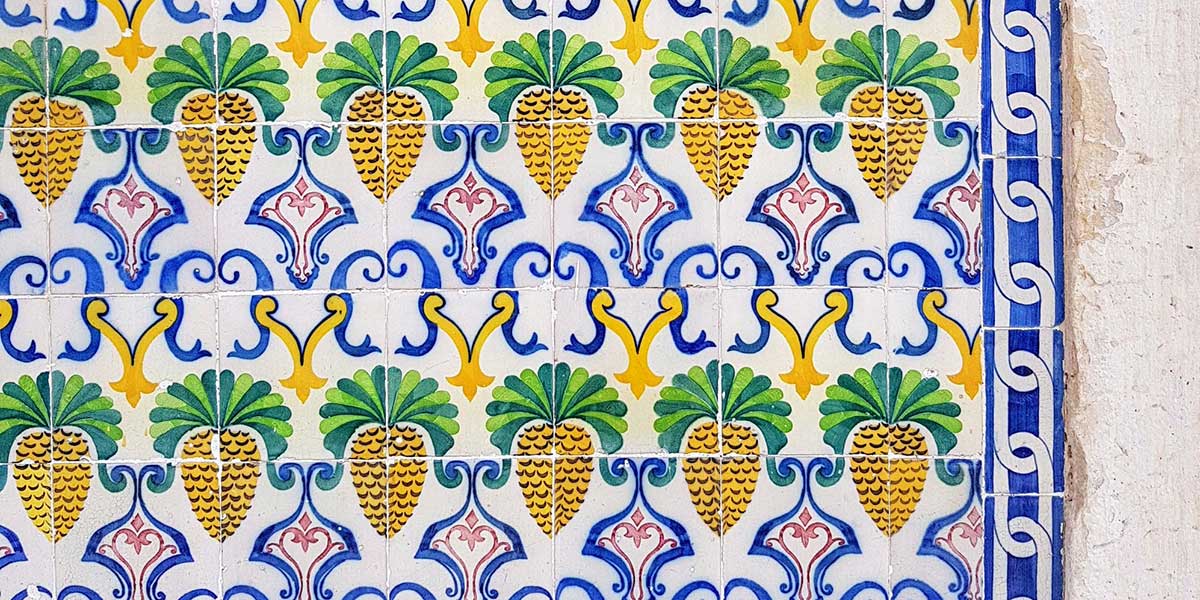 Pineapple tiles, Portugal