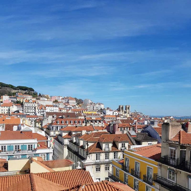 View over Lisbon from Chiado, Portugal