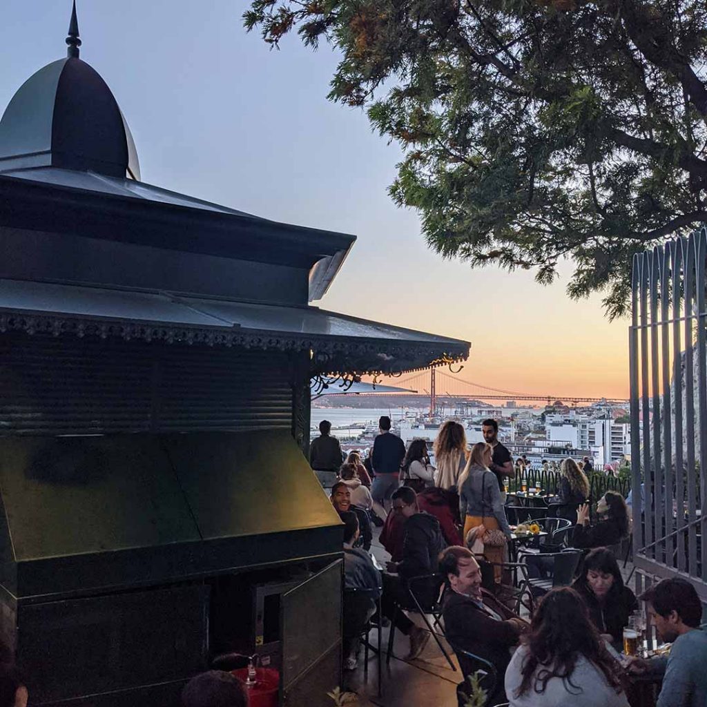 Miradouro de Santa Catarina, Lisbon Portugal