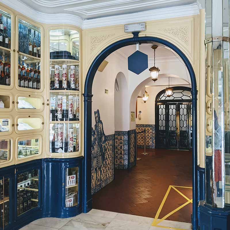 Interior of Pasteis de Belem in Lisbon
