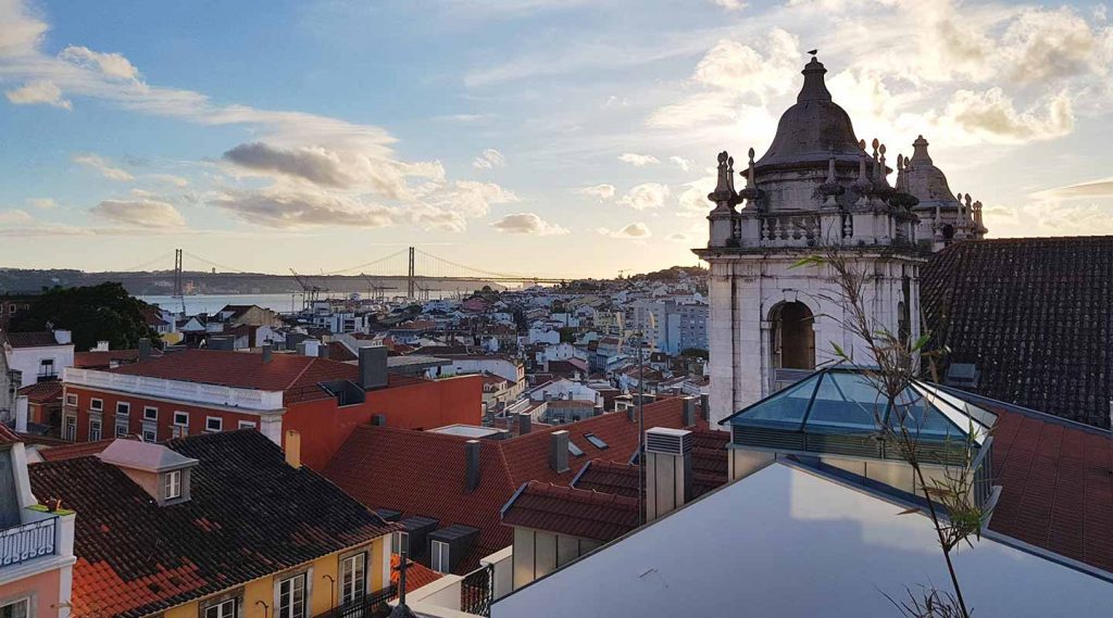 View from Park Bar, Lisbon Portugal