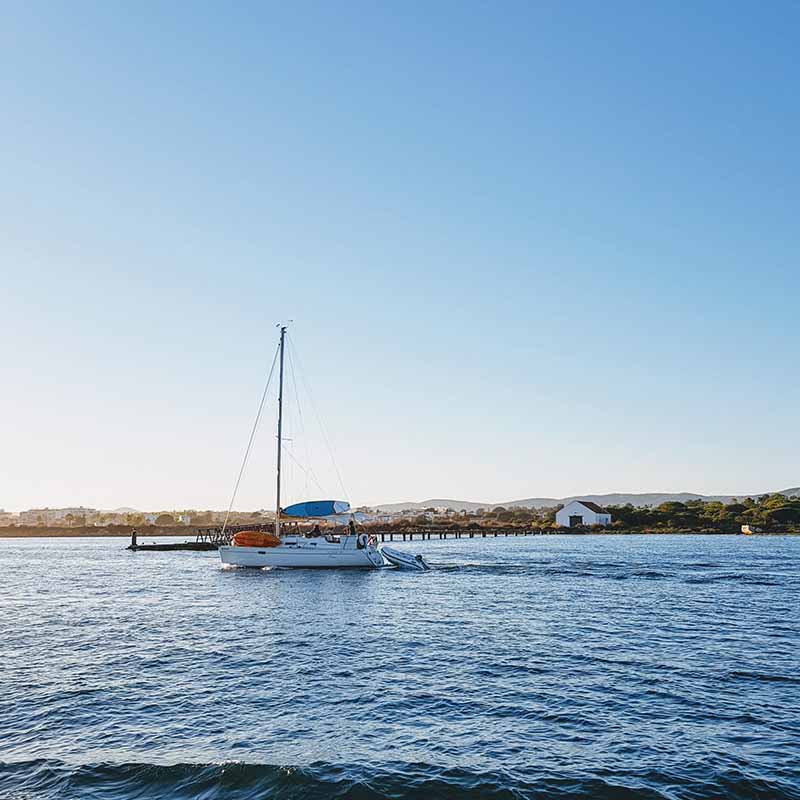 My favourite thing to do in the Algarve is take a ferry to a sand island