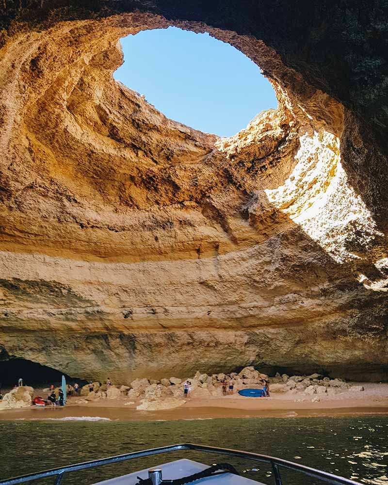 Inside the Benagil Cave, Algarve, Portugal
