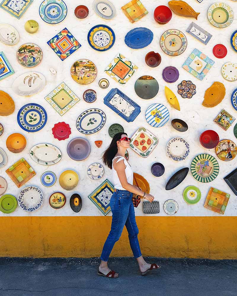 Ceramica Paraiso wall of ceramics, Algarve, Portugal