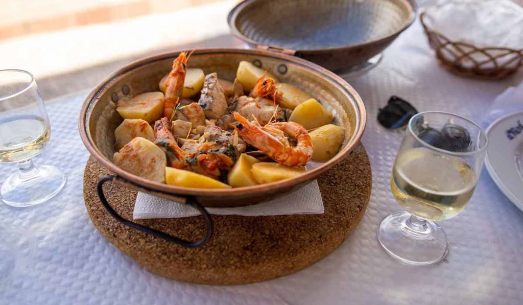 Cataplana is a traditional Portuguese dish from the Algarve