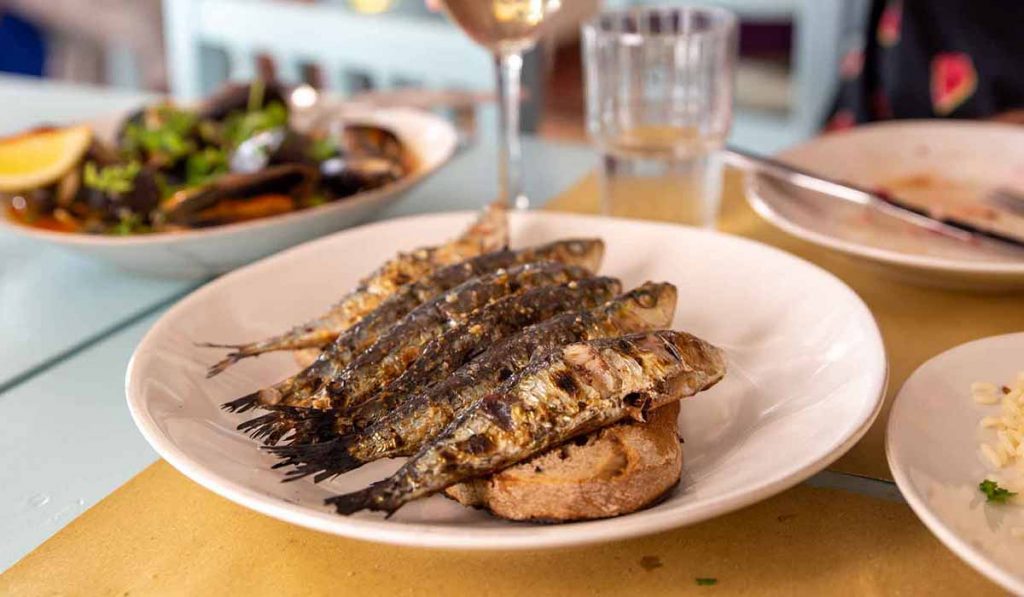 Sardines are a traditional Portuguese dish for the summer