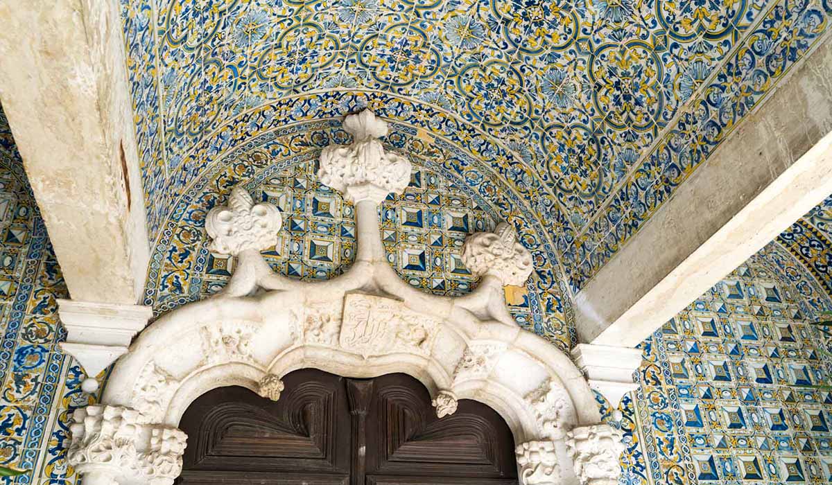 Incredible azulejos at Convento de Chelas