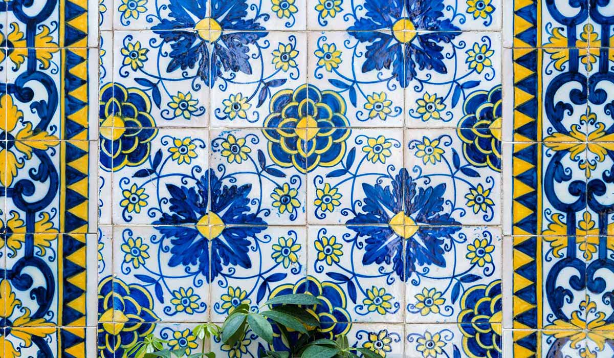 Incredible tiles at Convento de Chelas