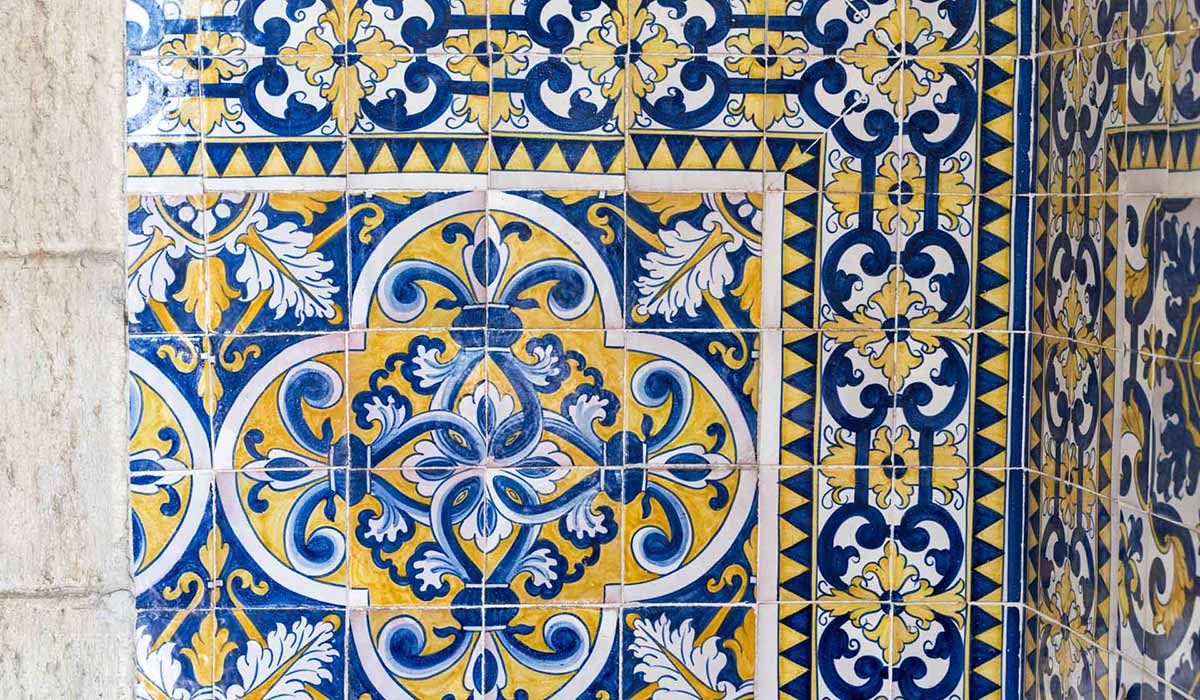 Incredible tiles at Convento de Chelas