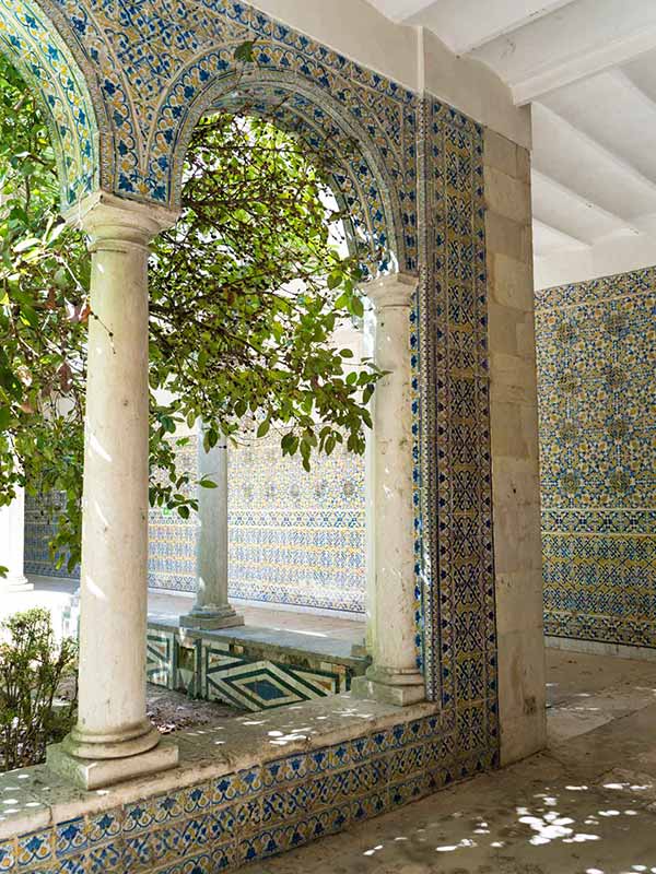 Incredible azulejos at Chelas Convent