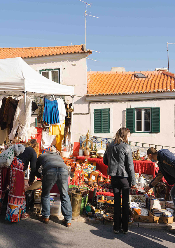 The hunt at Feira da Ladra Lisbon flea market