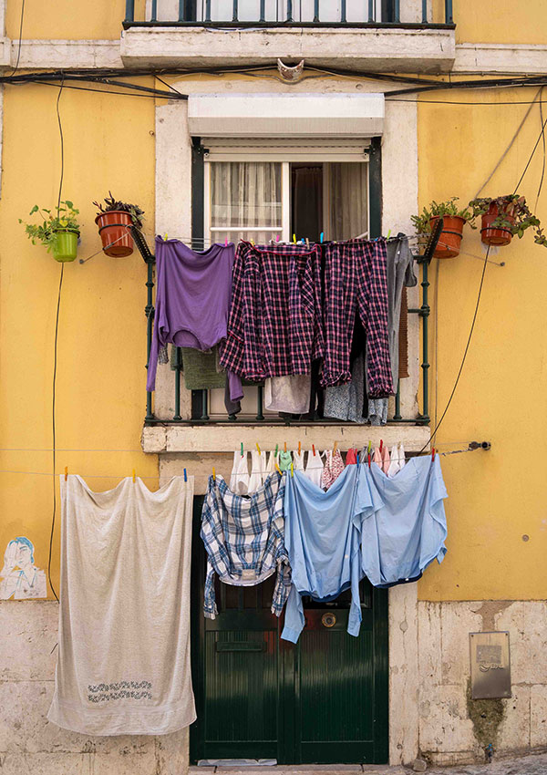 Washing on the line in Lisbon