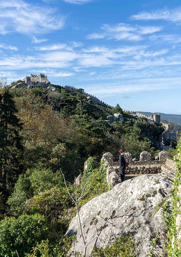 Castelo dos Mouros or the Moorish Castle is a beautiful site in Sintra