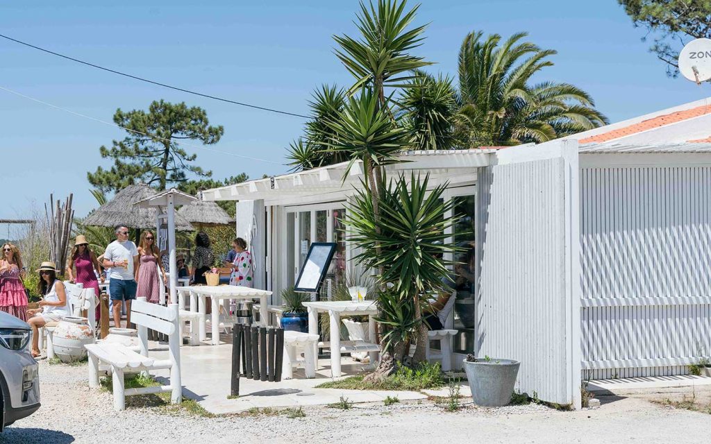 The outside of Dona Bia, a restaurant institution in the Algarve