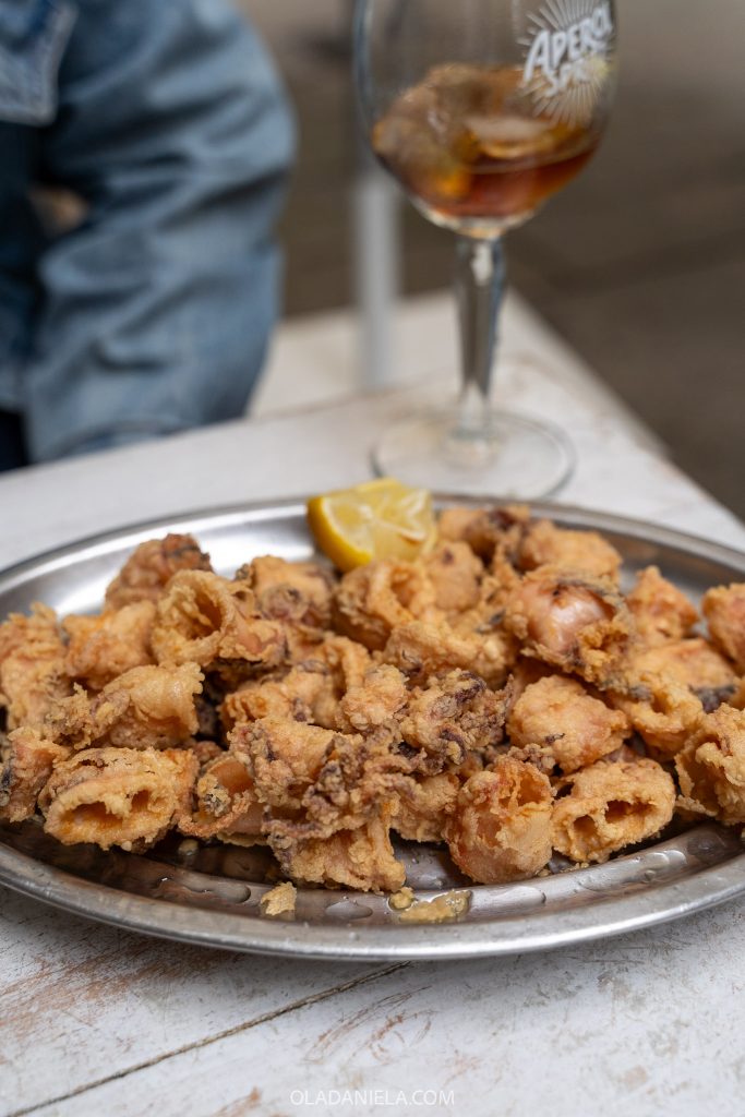 Calamari in Pontevedra at Bar Estrella